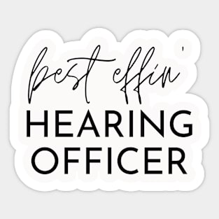 Hearing Officer Gift Idea For Him Or Her, Thank You Present Sticker